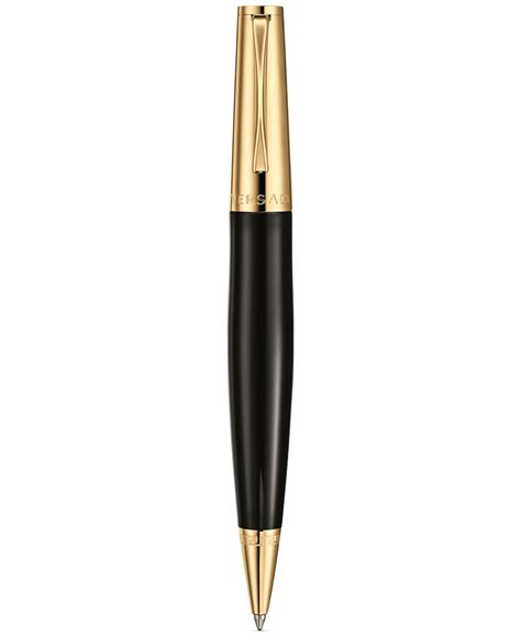 versace gold plated fountain pen|Versace Cosmos Black/Gold Ballpoint Pen.